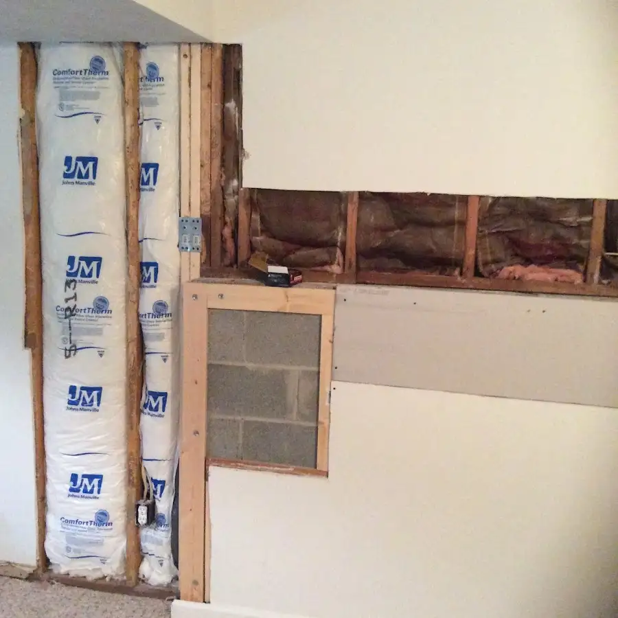 Wall insulation replacement during Contents Cleaning & Restoration in Litchfield Beach